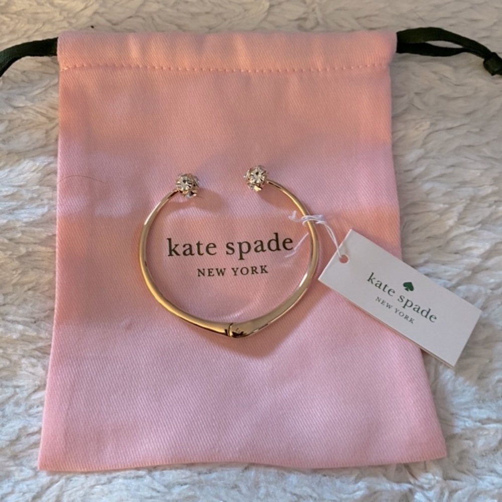 🚨LAST ONE 🚨KATE SPADE LADY MARMALADE OPEN CUFF ROSE GOLD BRACELET | NWTS - Picture 5 of 9